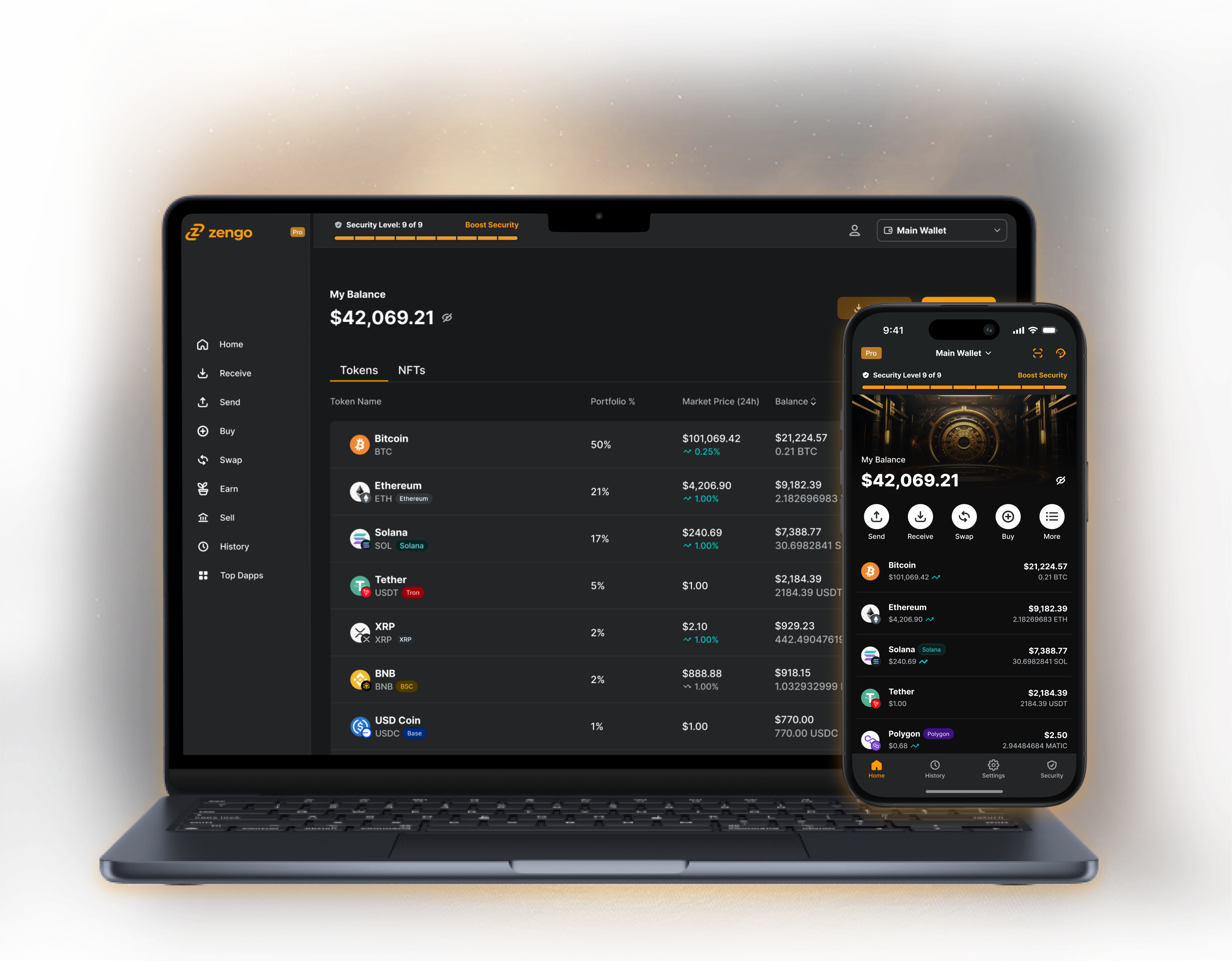 Zengo Desktop and mobile